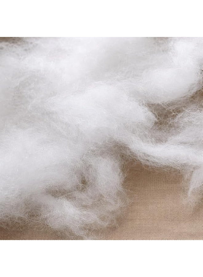 Polyester Fiber Filling for Pillows and Bean Bag Chairs, High Elasticity 0.9D, White, for Pillow, Toy, and Sofa Filling (2 lb (32 oz)) - Image 4